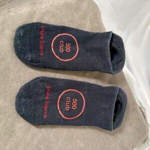 🖤 Pure Barre 500 Club Sticky Socks — Black/Red (One Size)
